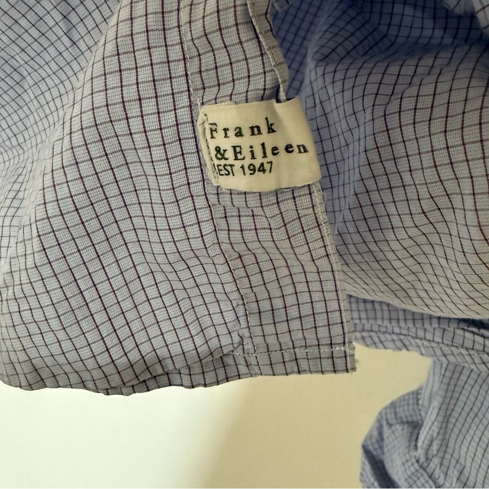 Frank & Eileen Barry Button Down Blue Stripe Shirt - image 4